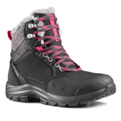 Botas De Nieve Y Apreski Impermeables Mujer Quechua SH520 X-Warm Negro