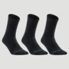 Calcetines Altos De Tenis Pack De 3 Artengo RS 500 Negro