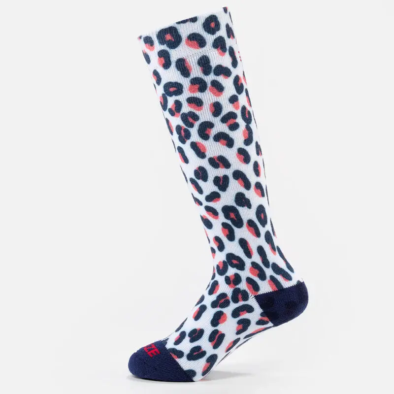WEDZE CALCETINES DE ESQUÍ Y SNOWBOARD NIÑOS - 100 - Leopardo - Imagen 2