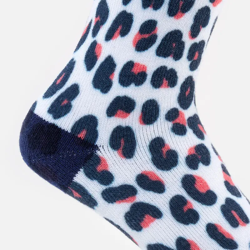 WEDZE CALCETINES DE ESQUÍ Y SNOWBOARD NIÑOS - 100 - Leopardo - Imagen 4