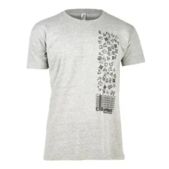 Columbus Outdoor Camiseta De Algodón Columbus Icons De Manga Corta Gris