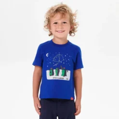 Camiseta De Montaña Y Trekking Manga Corta Niños 2-6 Años Quechua MH100