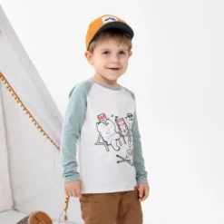 Camiseta De Montaña Y Trekking Protección Solar Niños 2-6 Años Quechua Beige