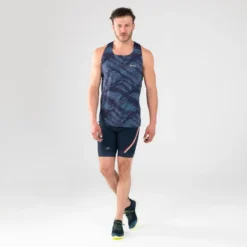 Kalenji Camiseta Sin Mangas Atletismo Hombre Azul