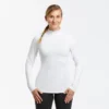 Camiseta Térmica Interior De Esquí Y Nieve Mujer Wedze Ski 500 Blanco