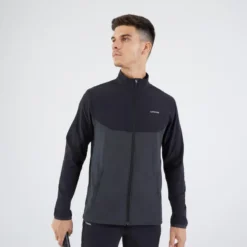 Chaqueta De Tenis Hombre Artengo TJA 500 Negro Gris
