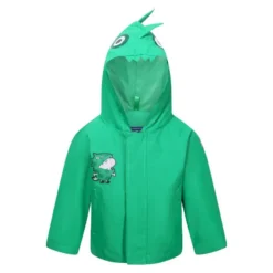 Regatta Chaqueta Impermeable De Peppa Pig Dinosaurio Verano Para Niños/Niñas Verde