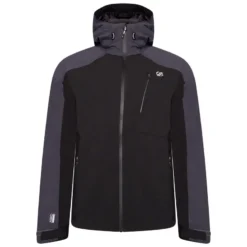 Dare 2b Chaqueta Impermeable Diluent III Para Hombre Negro, Ébano