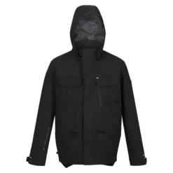 Regatta Chaqueta Impermeable Makai Para Hombre Negro