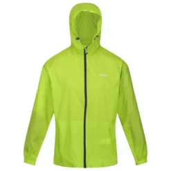 Regatta Chaqueta Impermeable Pack It III Para Hombre Kiwi Llamativo