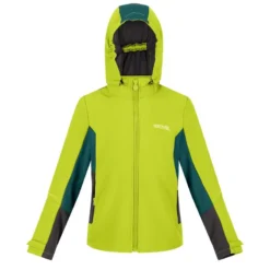 Regatta Chaqueta Softshell Acidity V Para Niños/Niñas Kiwi Llamativo, Verde Pacífico
