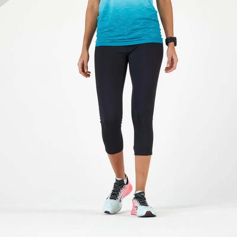 CORSARIO RUNNING MUJER - KIPRUN SUPPORT NEGRO