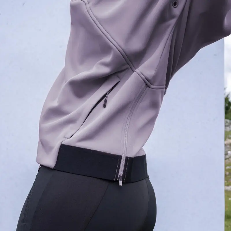 Forro Polar De Montaña Y Trekking Con Capucha Mujer Quechua MH500 Violeta - Imagen 4