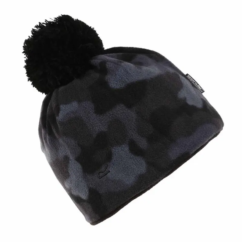 Regatta Gorro De Punto Infantil Modelo Fallon Negro Camuflaje