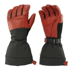 WEDZE GUANTES DE ESQUÍ FREERIDE ADULTO CÁLIDOS IMPERMEABLES Y LARGOS - 900 MARRÓN NEGRO