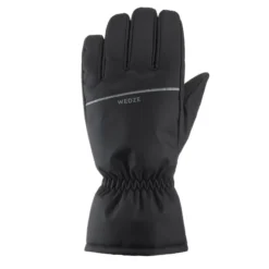 Guantes Térmicos De Esquí Y Nieve Impermeables Adulto Wedze Ski-P GL 100 Negro