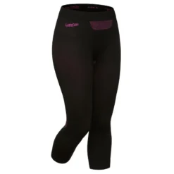 Leggins Térmicos De Esquí Y Nieve Mujer Wedze Ski 580 Negro
