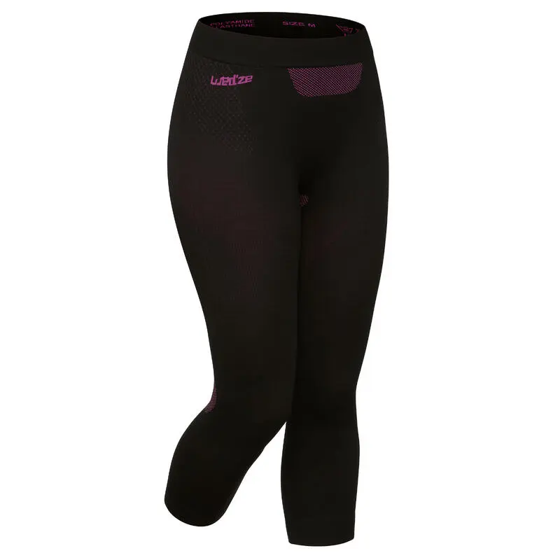 Leggins Térmicos De Esquí Y Nieve Mujer Wedze Ski 580 Negro