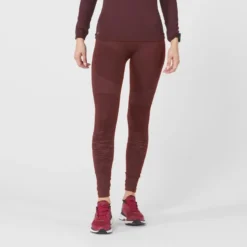Mallas Leggings Running Sin Costuras Largas Kiprun Care Burdeos