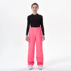 Pantalón De Esquí Y Nieve Niños 7-15 Años Wedze SKI PA 100 Rosa