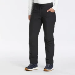 Pantalón De Montaña Y Nieve Mujer Quechua SH100 U-Warm Negro
