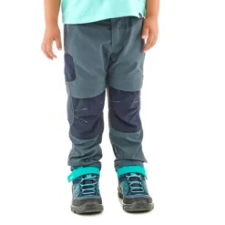 Quechua Pantalón De Montaña Y Trekking Desmontable Niños 2-6 Años MH500 Gris