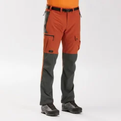 Forclaz Pantalón De Montaña Y Trekking Resistente Hombre MT500 Naranja