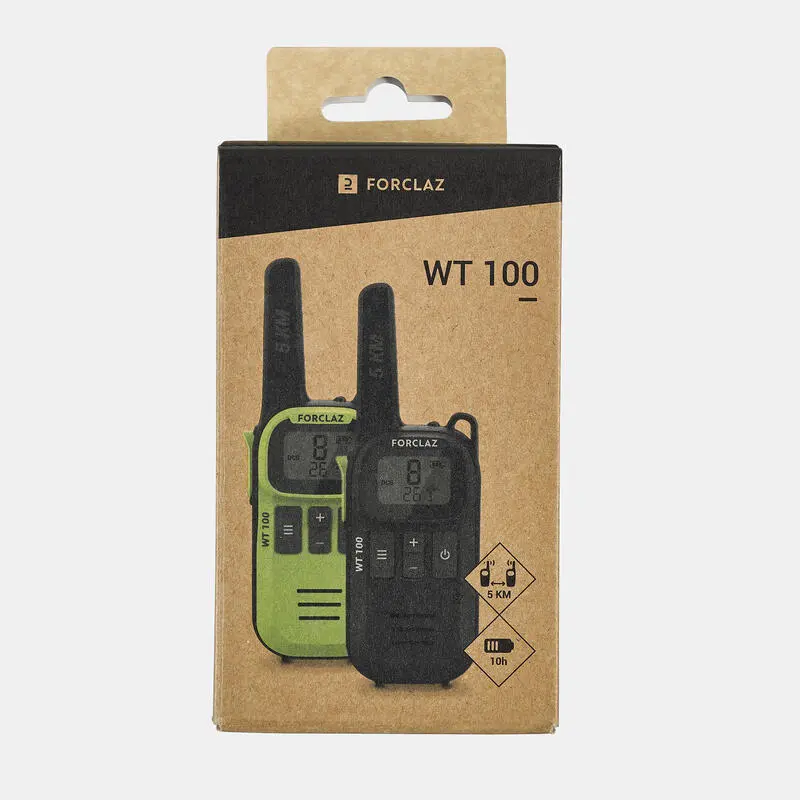 Forclaz Par Walkie-talkies Recargables USB - 5 Km - WT100 - Imagen 2