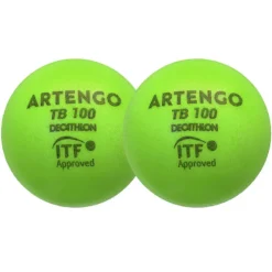 Pelota De Tenis Espuma Artengo TB100 X2 9 Cm Verde