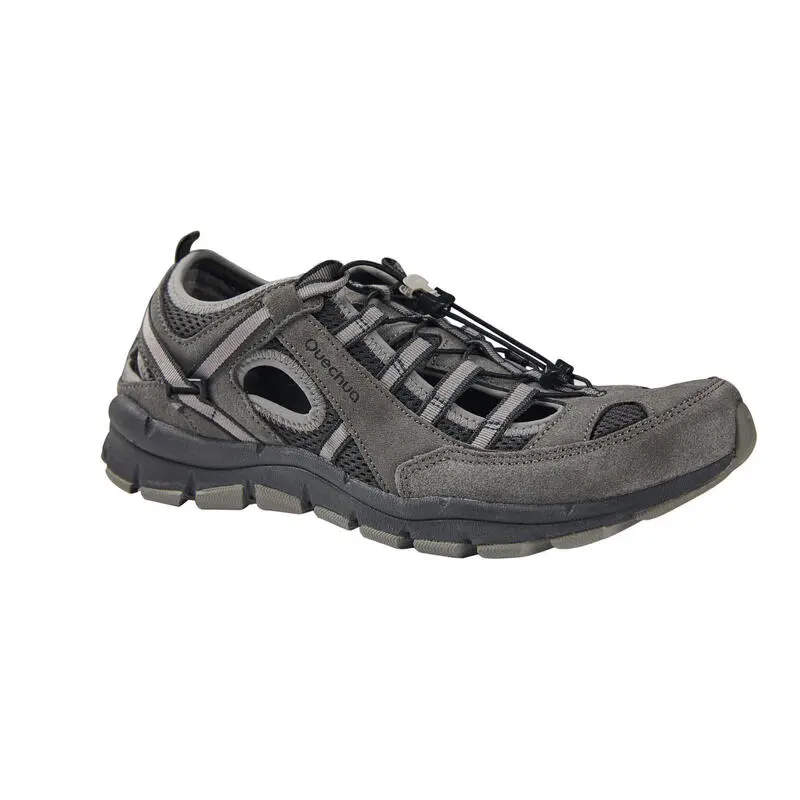 Sandalias Cerradas De Montaña Y Trekking Hombre Quechua NH150 Fresh Gris