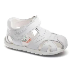 Sandalias De Marcha Deportiva De Piel De Bebés PABLOSKY En Blanco