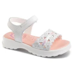 Sandalias De Marcha Deportiva De Piel De Niña PABLOSKY En Blanco