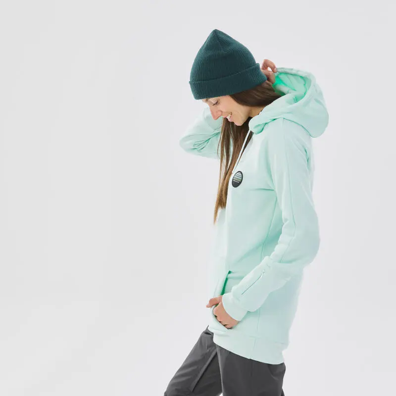 DREAMSCAPE Sudadera Con Capucha Mujer Snowboard - SNB HDY Verde - Imagen 3