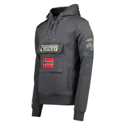GEOGRAPHICAL NORWAY Sudadera Norway Niños Montaña Y Trekking Gymclass Gris Capucha