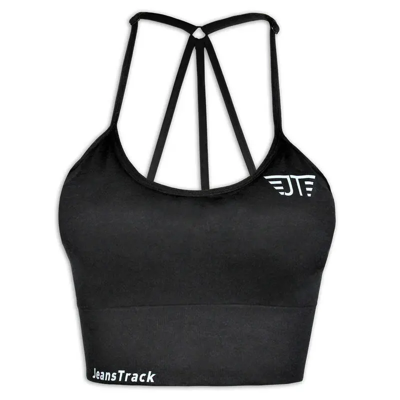 Top Deportivo JeansTrack Black Mujer