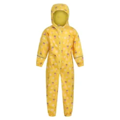Regatta Traje Impermeable Pobble De Peppa Pig Floral Para Niños/Niñas Amarillo Maíz