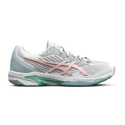 Asics Zapatillas De Tenis Multipista Mujer - Gel Solution Speed Blanco Azul Claro