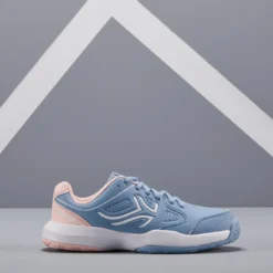 Zapatillas Tenis Niños Con Cordones Artengo TS530 Azul Y Rosa