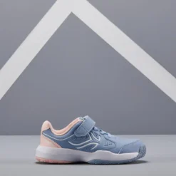 Zapatillas Tenis Niños Con Tira Autoadherente Artengo TS530 Azul